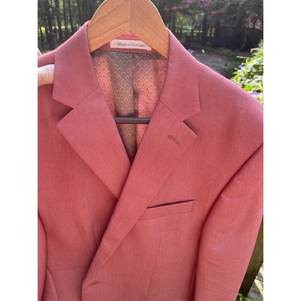 Vtg Lauren Ralph Lauren Dusty Rose Jacket Sport Coat Mens 42R